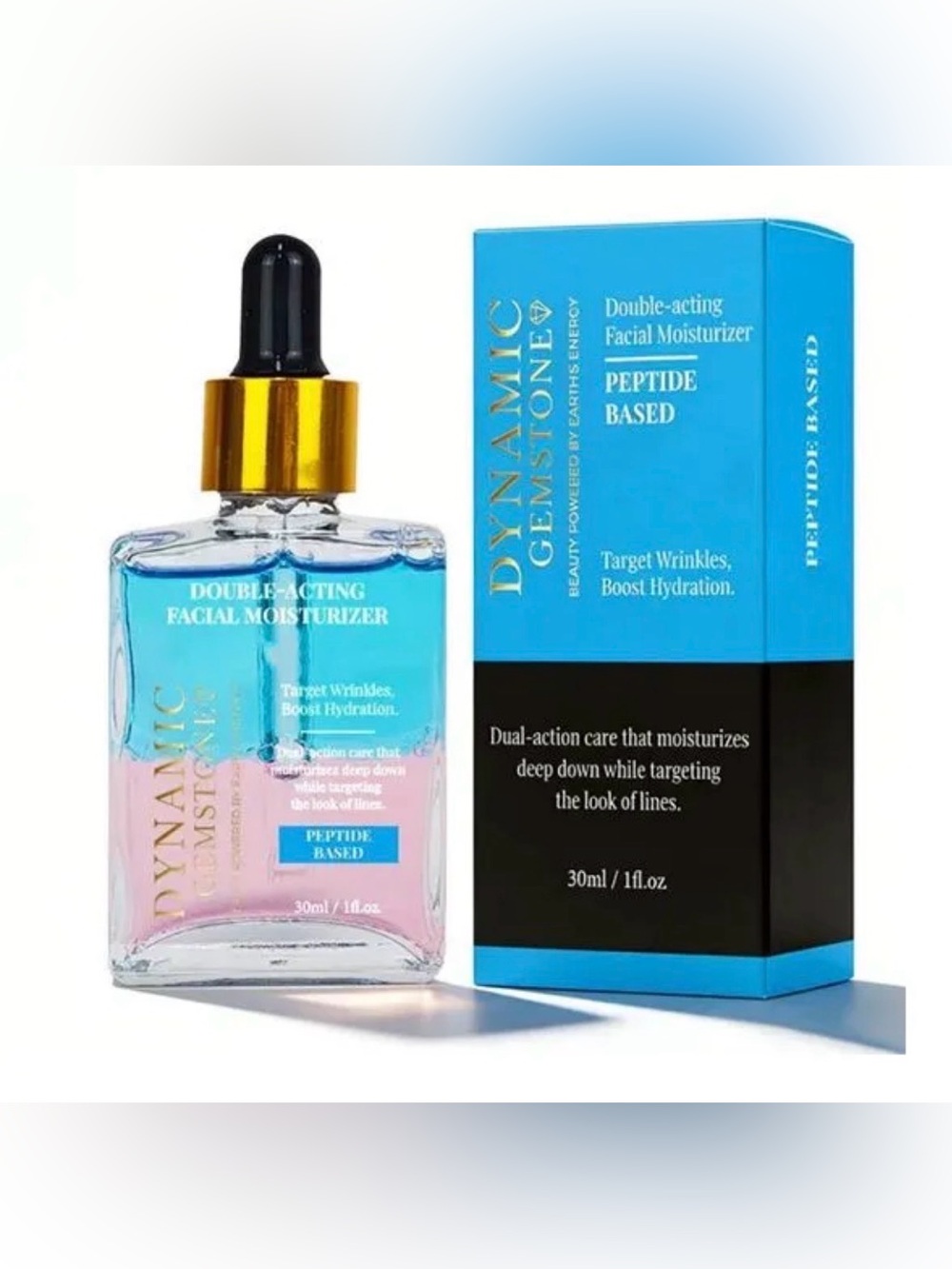 Dynamic Gemstone Double-Acting Facial Moisturizer – Blue/Pink